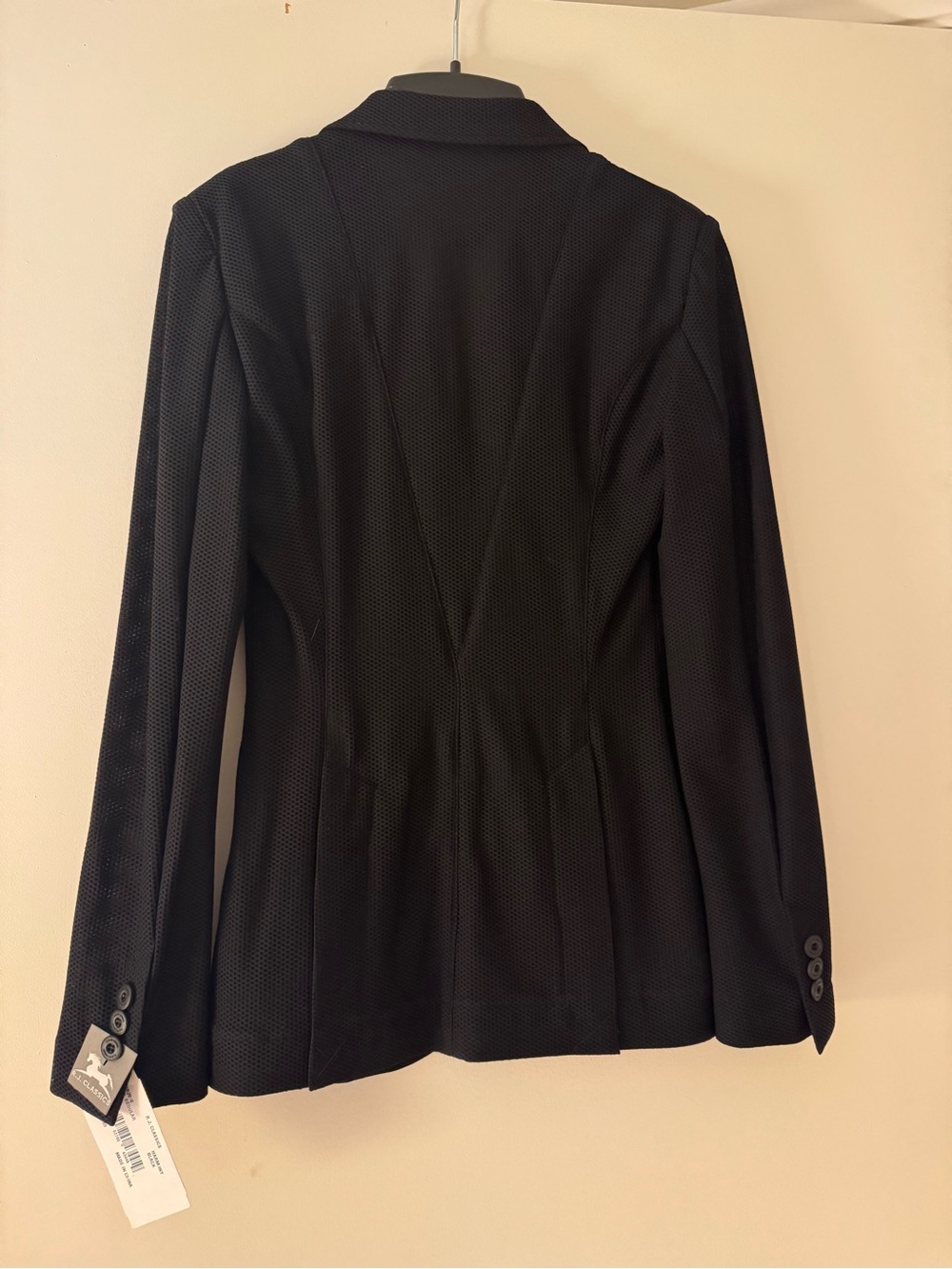 RJ Classics black Harmony Mesh Show Coat 00R NWT - Picture 2 of 4